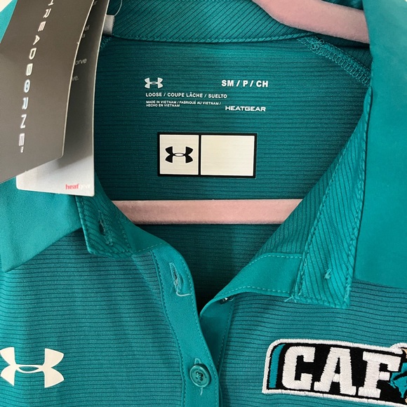 Coastal Carolina Athletic Foundation (CAF) Under Armour women’s small polo - Picture 2 of 10
